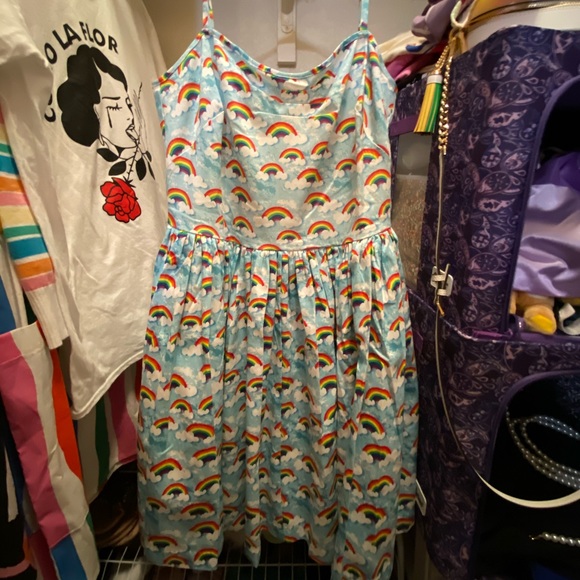 NWOT! Beautiful rainbow dress ๐